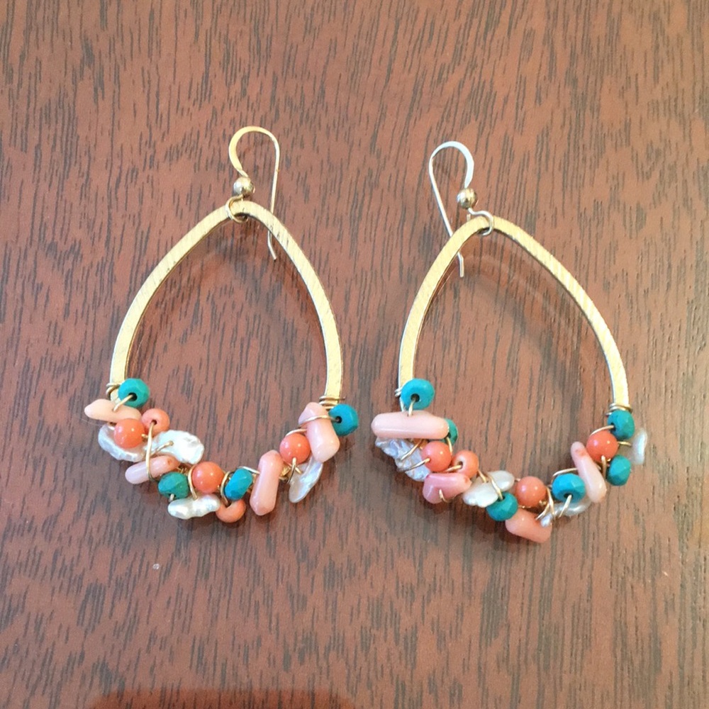 Beaded multicolor earrings